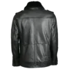 Men's Patch Pocket Bomber Leather Jacket - Image 3