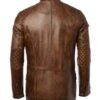 Keith Cafe Racer Leather Jacket - Image 3