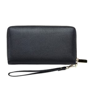 Women's  Three Cash Pockets Pen Holder Genuine Leather Wallet by BUNERI